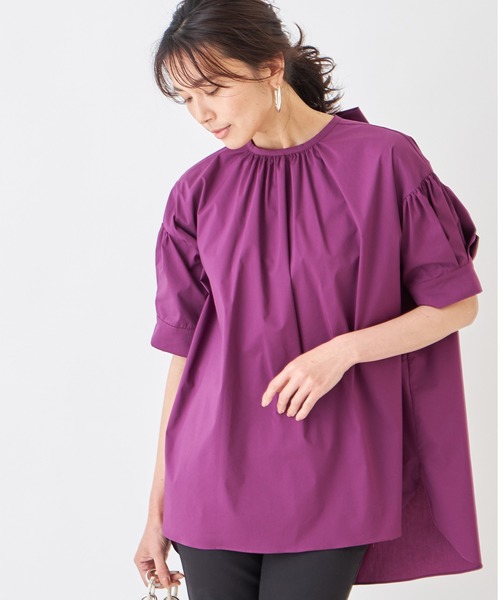 &. NOSTALGIA（アンドドットノスタルジア）の「バックリボンコットンブラウス（シャツ/ブラウス・レディース・ピンク系その他/ホワイト・FREE）」の3枚目の写真