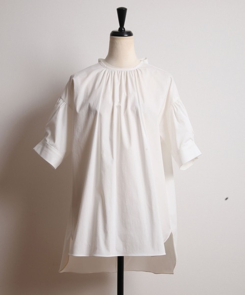 &. NOSTALGIA（アンドドットノスタルジア）の「バックリボンコットンブラウス（シャツ/ブラウス・レディース・ピンク系その他/ホワイト・FREE）」の4枚目の写真