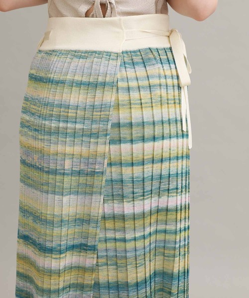TAN（タン）の「【TAN（タン）】カスリプリーツスカート　20SS-37（スカート・レディース・ブルー/オレンジ・FREE）」の19枚目の写真