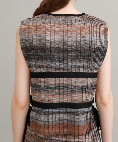 TAN（タン）の「【TAN（タン）】カスリプリーツスカート　20SS-37（スカート・レディース・ブルー/オレンジ・FREE）」の13枚目の写真