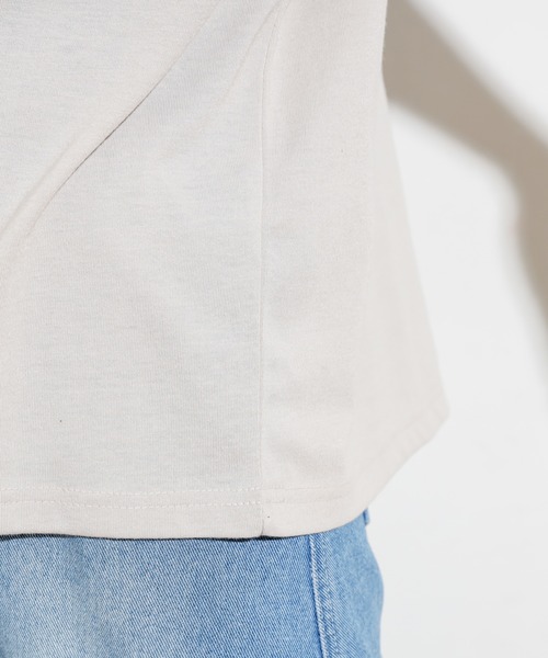 natural couture（ナチュラルクチュール）の「リラックスBACKロゴT（L）（Tシャツ/カットソー・レディース・オフホワイト/スミクロ/ベージュ/ブラウン・LARGE）」の18枚目の写真