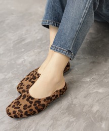 SESTO | レザー調シンプルバブーシュパンプス(バレエシューズ)