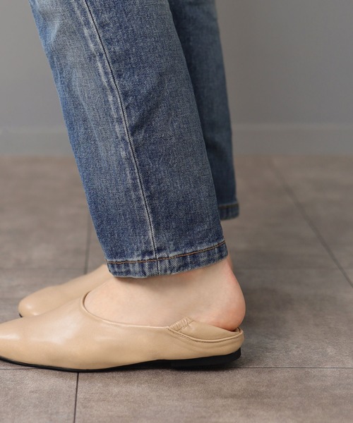 SESTO（セスト）の「レザー調シンプルバブーシュパンプス（バレエシューズ・レディース・ブラック/アイボリー/ベージュ/ゴールド/レオパード・S/M/L/LL）」の17枚目の写真