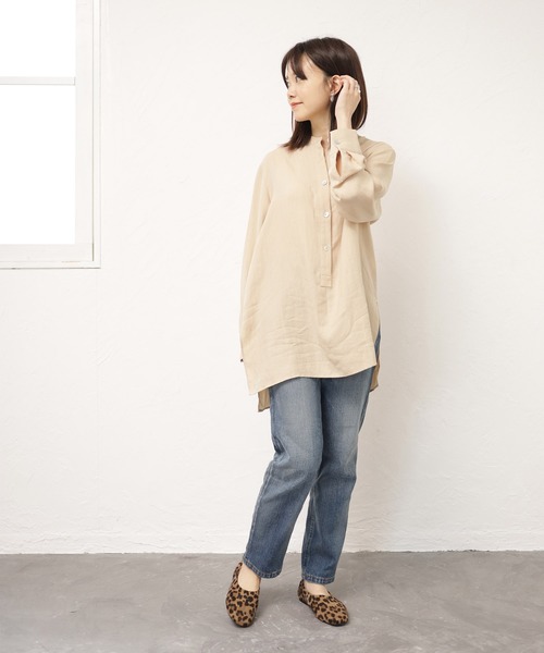 SESTO（セスト）の「レザー調シンプルバブーシュパンプス（バレエシューズ・レディース・ブラック/アイボリー/ベージュ/ゴールド/レオパード・S/M/L/LL）」の9枚目の写真