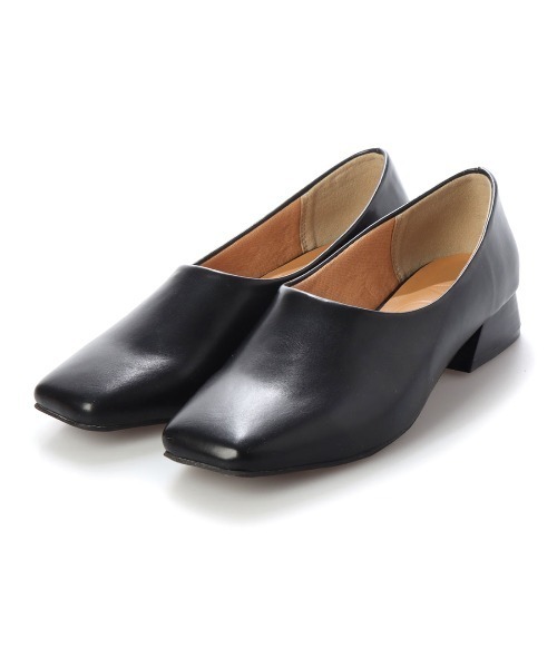 EVOL（イーボル）の「【EVOL】スクエアパンプスIP9397（パンプス・レディース・ブラック/ブラック系その他/ブラウン系その他・22.0cm/22.5cm/23.0cm/23.5cm/24.0cm/24.5cm）」の4枚目の写真