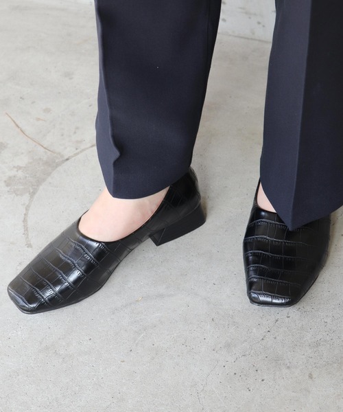 EVOL（イーボル）の「【EVOL】スクエアパンプスIP9397（パンプス・レディース・ブラック/ブラック系その他/ブラウン系その他・22.0cm/22.5cm/23.0cm/23.5cm/24.0cm/24.5cm）」の19枚目の写真