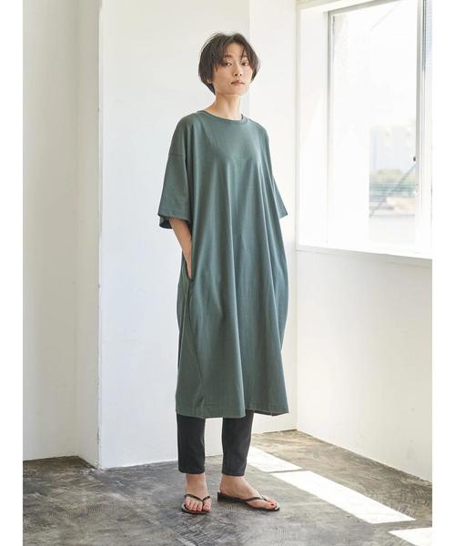 セール ドロップショルダー5分袖カットマキシワンピース ワンピース American Holic アメリカンホリック のファッション通販 Zozotown