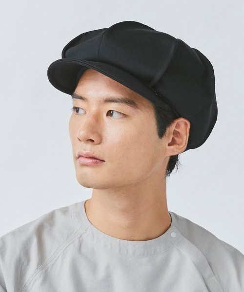 arth（アース）の「【arth】 Cord Tuck Cas（キャスケット・メンズ・ブラック/ベージュ・58cm）」の4枚目の写真