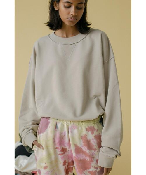 MONKEY TIME(モンキータイム)の「<monkey time> TC F/TRY OUT SEAM CN/スウェット(スウェット・メンズ・ベージュ/ブラック/ライム・M/L/S/XL)」の1枚目の写真