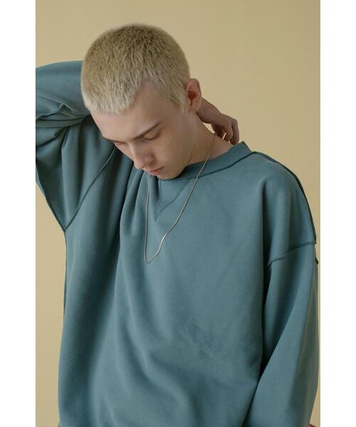 MONKEY TIME(モンキータイム)の「<monkey time> TC F/TRY OUT SEAM CN/スウェット(スウェット・メンズ・ベージュ/ブラック/ライム・M/L/S/XL)」の3枚目の写真