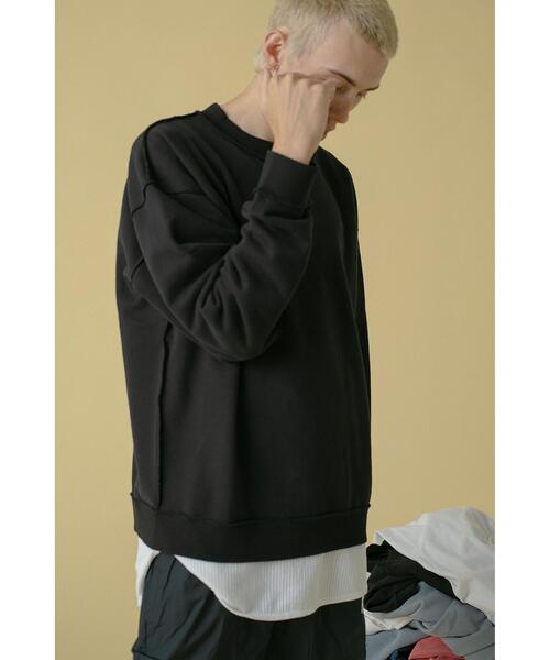 MONKEY TIME(モンキータイム)の「<monkey time> TC F/TRY OUT SEAM CN/スウェット(スウェット・メンズ・ベージュ/ブラック/ライム・M/L/S/XL)」の7枚目の写真