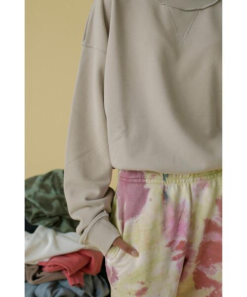 MONKEY TIME(モンキータイム)の「<monkey time> TC F/TRY OUT SEAM CN/スウェット(スウェット・メンズ・ベージュ/ブラック/ライム・M/L/S/XL)」の12枚目の写真