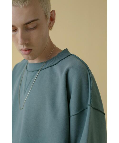 MONKEY TIME(モンキータイム)の「<monkey time> TC F/TRY OUT SEAM CN/スウェット(スウェット・メンズ・ベージュ/ブラック/ライム・M/L/S/XL)」の4枚目の写真