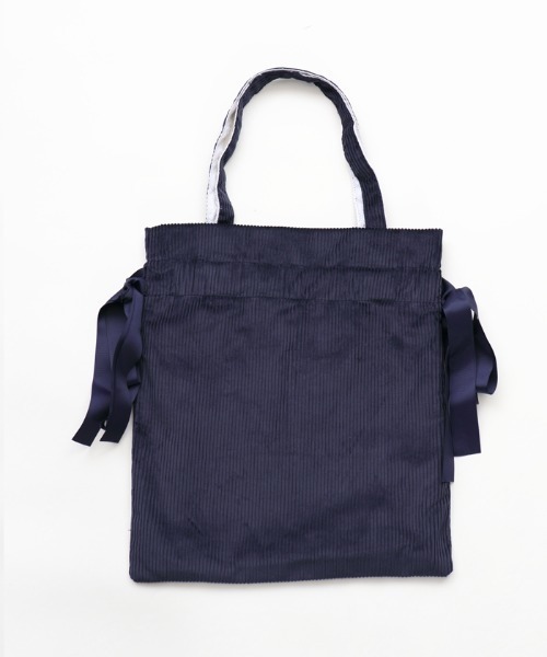 axes femme POETIQUE(アクシーズファムポエティック)の「刺繍ロゴトートバッグ(トートバッグ・レディース・ネイビー/ワイン・MEDIUM)」の3枚目の写真