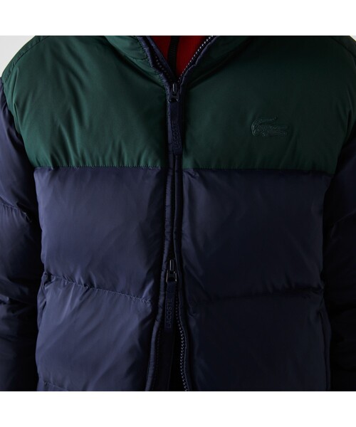 LACOSTE（ラコステ）の「収納フード付きカラーブロックダウン 