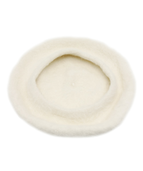 WEGO（ウィゴー）の「WEGO/アンゴラ風ベレー帽（ハンチング/ベレー帽・レディース・ホワイト/ブラック・FREE）」の5枚目の写真