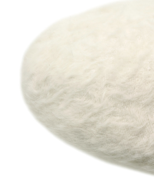 WEGO（ウィゴー）の「WEGO/アンゴラ風ベレー帽（ハンチング/ベレー帽・レディース・ホワイト/ブラック・FREE）」の6枚目の写真