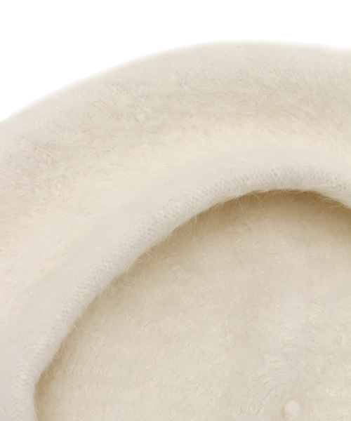 WEGO（ウィゴー）の「WEGO/アンゴラ風ベレー帽（ハンチング/ベレー帽・レディース・ホワイト/ブラック・FREE）」の7枚目の写真