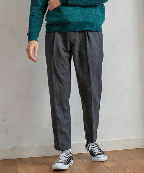 coen（コーエン）の「ポリエステルヘリンボンイージーパンツ（その他パンツ・メンズ・ブラウン/ダークグレー・X-LARGE/LARGE/MEDIUM/SMALL）」の3枚目の写真