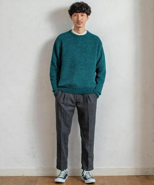 coen（コーエン）の「ポリエステルヘリンボンイージーパンツ（その他パンツ・メンズ・ブラウン/ダークグレー・X-LARGE/LARGE/MEDIUM/SMALL）」の4枚目の写真