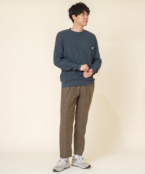 coen（コーエン）の「ポリエステルヘリンボンイージーパンツ（その他パンツ・メンズ・ブラウン/ダークグレー・X-LARGE/LARGE/MEDIUM/SMALL）」の14枚目の写真