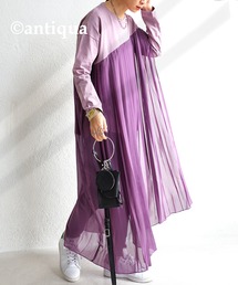 ワンピース パープル 紫色系 長袖 ファッション通販 Zozotown