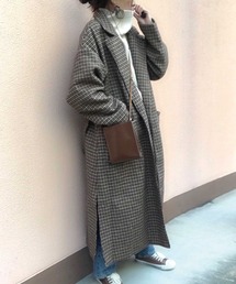 CORNERS | 【WEARISTA nicoさん×CORNERSコラボ】チェックサイドスリットロングコート(チェスターコート)