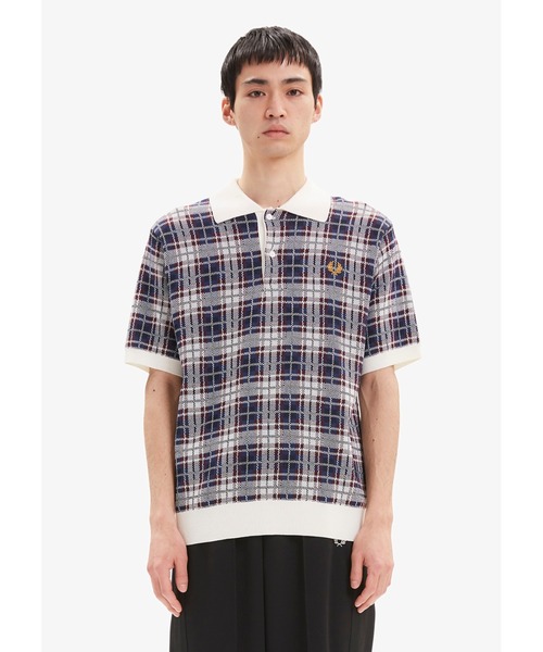 FRED PERRY（フレッドペリー）の「Paper Knitted Tartan Polo
