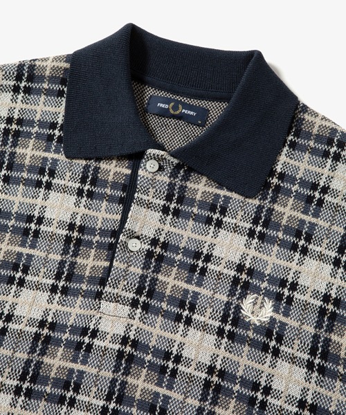 FRED PERRY（フレッドペリー）の「Paper Knitted Tartan Polo