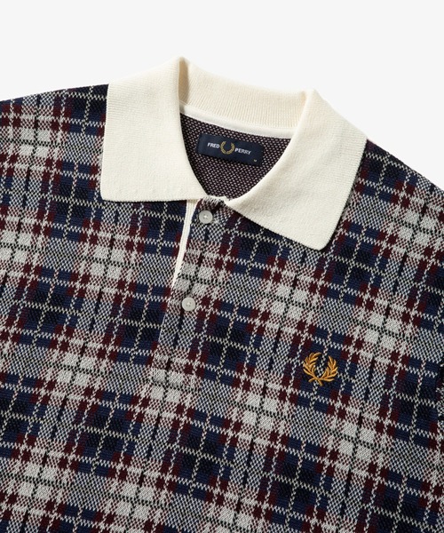 fred perry Paper Knitted Shirt ポロシャツ fred perry Paper Knitted Shirt ポロシャツ FRED PERRY