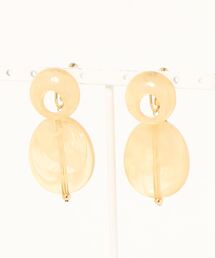 【Shirmie】クリアサークルイヤリング