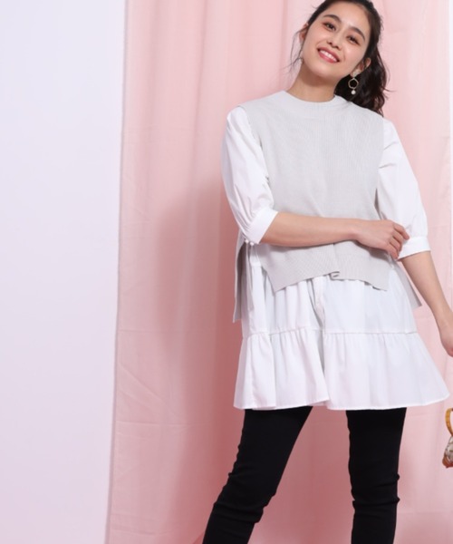 Mystrada チュニックブラウス 2色展開 Mystrada チュニックブラウス 2色展開 Mystrada（マイストラーダ