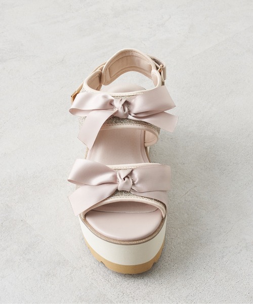 OLIVE des OLIVE（オリーブデオリーブ）の「ダブルリボンサンダル（サンダル・レディース・ブラック/ピンク系その他/ゴールド系その他・SMALL/MEDIUM/LARGE）」の15枚目の写真