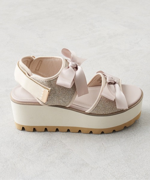 OLIVE des OLIVE（オリーブデオリーブ）の「ダブルリボンサンダル（サンダル・レディース・ブラック/ピンク系その他/ゴールド系その他・SMALL/MEDIUM/LARGE）」の13枚目の写真