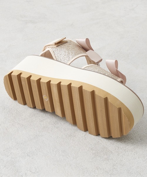 OLIVE des OLIVE（オリーブデオリーブ）の「ダブルリボンサンダル（サンダル・レディース・ブラック/ピンク系その他/ゴールド系その他・SMALL/MEDIUM/LARGE）」の11枚目の写真