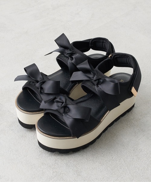 OLIVE des OLIVE（オリーブデオリーブ）の「ダブルリボンサンダル（サンダル・レディース・ブラック/ピンク系その他/ゴールド系その他・SMALL/MEDIUM/LARGE）」の10枚目の写真