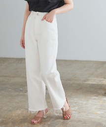 カットオフワイドデニムパンツ