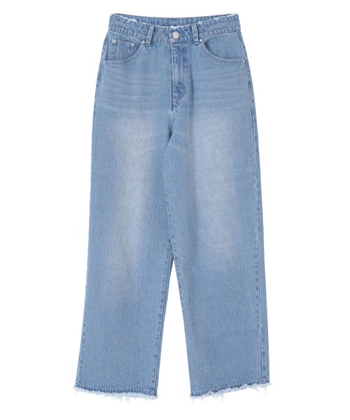 titivate（ティティベイト）の「カットオフワイドデニムパンツ（デニムパンツ・レディース・ライトブルー/オフホワイト/ブルー・S/M/L）」の15枚目の写真