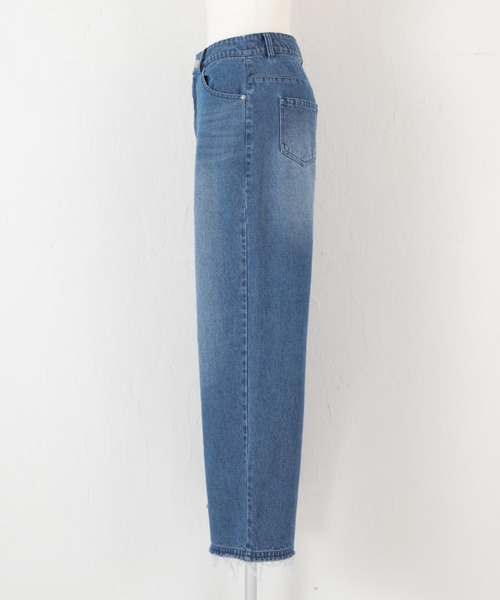 titivate（ティティベイト）の「カットオフワイドデニムパンツ（デニムパンツ・レディース・ライトブルー/オフホワイト/ブルー・S/M/L）」の19枚目の写真