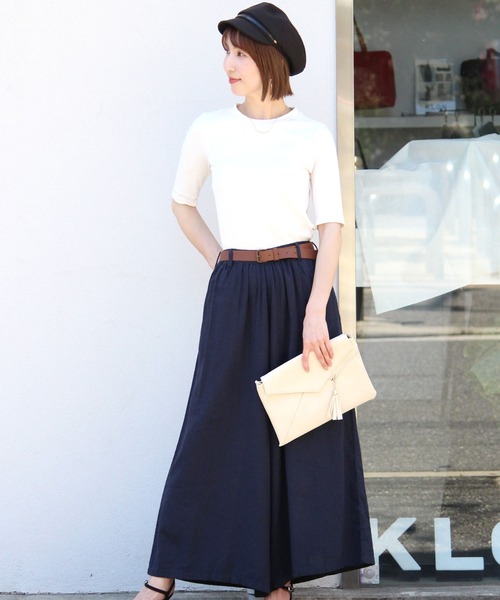 ElegChic(エレグシック)の「リネンミックスワイドパンツ(その他パンツ・レディース・ベージュ/ネイビー/ブラウン・L/M)」の10枚目の写真