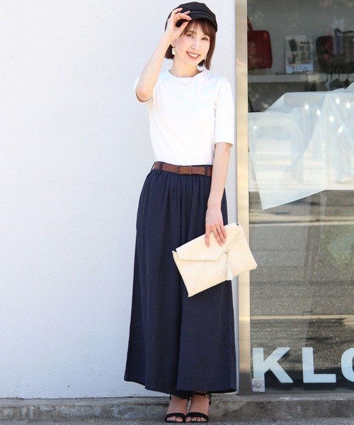 ElegChic(エレグシック)の「リネンミックスワイドパンツ(その他パンツ・レディース・ベージュ/ネイビー/ブラウン・L/M)」の14枚目の写真