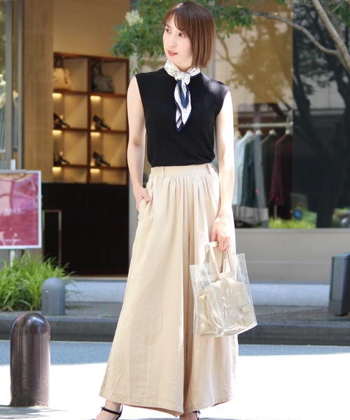 ElegChic(エレグシック)の「リネンミックスワイドパンツ(その他パンツ・レディース・ベージュ/ネイビー/ブラウン・L/M)」の16枚目の写真