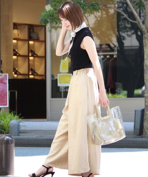 ElegChic(エレグシック)の「リネンミックスワイドパンツ(その他パンツ・レディース・ベージュ/ネイビー/ブラウン・L/M)」の17枚目の写真