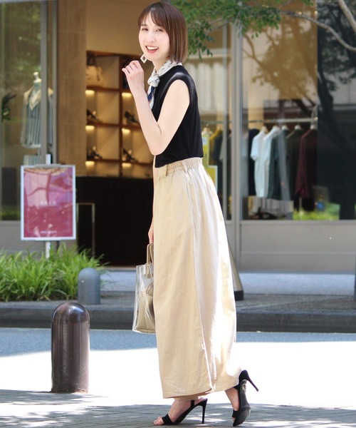 ElegChic(エレグシック)の「リネンミックスワイドパンツ(その他パンツ・レディース・ベージュ/ネイビー/ブラウン・L/M)」の20枚目の写真
