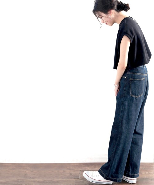 Java（ジャバ）の「《JaVaジャバ コラボ》ふわり柔らか♪USAコットン&パイル地ノースリーブトップス（タンクトップ・レディース・ホワイト/ブラック/グレー/グレイッシュベージュ・MEDIUM/LARGE/X-LARGE）」の21枚目の写真