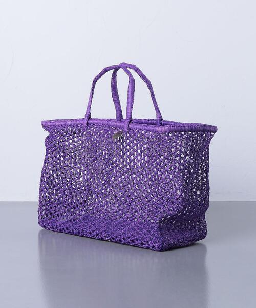 AKRA（アクラ）の「＜AKRA（アクラ）＞TATA バッグ（かごバッグ・レディース・パープル・FREE）」の4枚目の写真