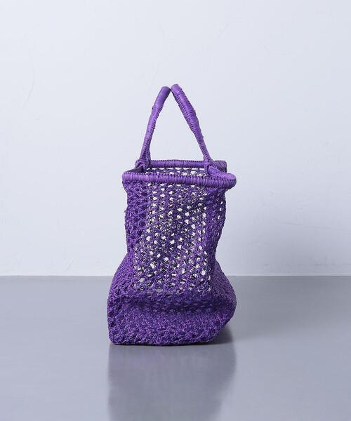 AKRA（アクラ）の「＜AKRA（アクラ）＞TATA バッグ（かごバッグ・レディース・パープル・FREE）」の7枚目の写真
