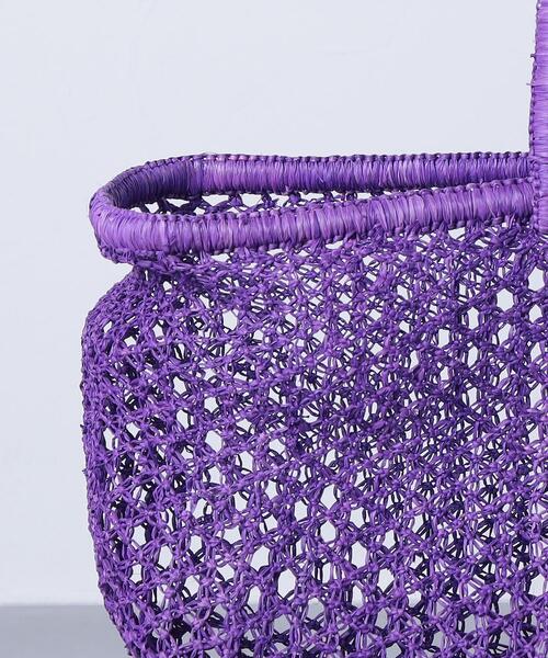 AKRA（アクラ）の「＜AKRA（アクラ）＞TATA バッグ（かごバッグ・レディース・パープル・FREE）」の9枚目の写真