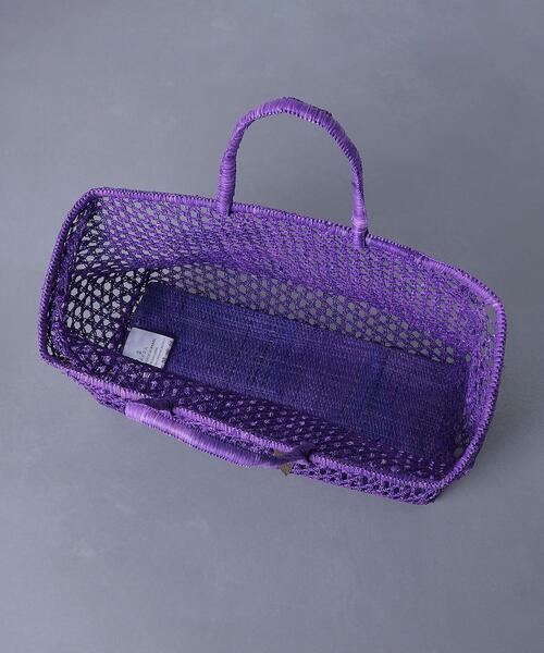 AKRA（アクラ）の「＜AKRA（アクラ）＞TATA バッグ（かごバッグ・レディース・パープル・FREE）」の3枚目の写真