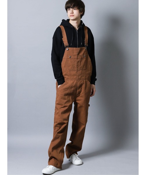 FREE GATE（フリーゲート）の「【WEB限定販売】フリーゲート/FREEGATE カツラギオーバーオール（サロペット/オーバーオール・メンズ・ブラウン/アイボリー/ブラック・X-LARGE/LARGE/MEDIUM）」の3枚目の写真